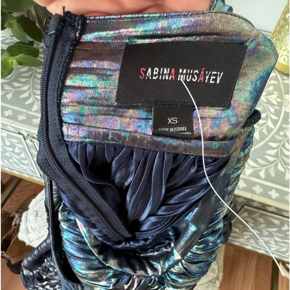 Sabina Musayev Mini Metallic Wendy Dress - Picture 6 of 7